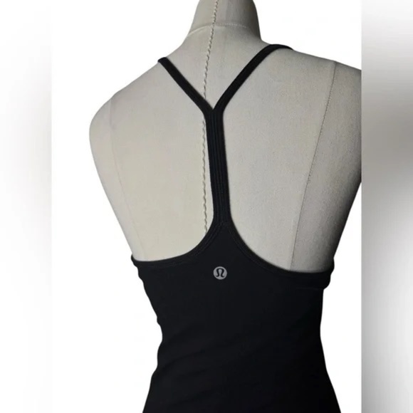 LULULEMON Power Y Tank Black Size 6 - Picture 5 of 8